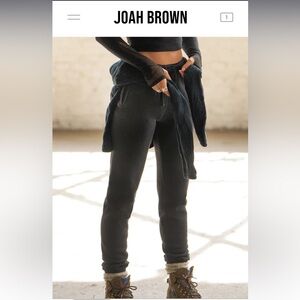 Joah Brown Empire Joggers Sweatpants XS Eggplant Purple great condition